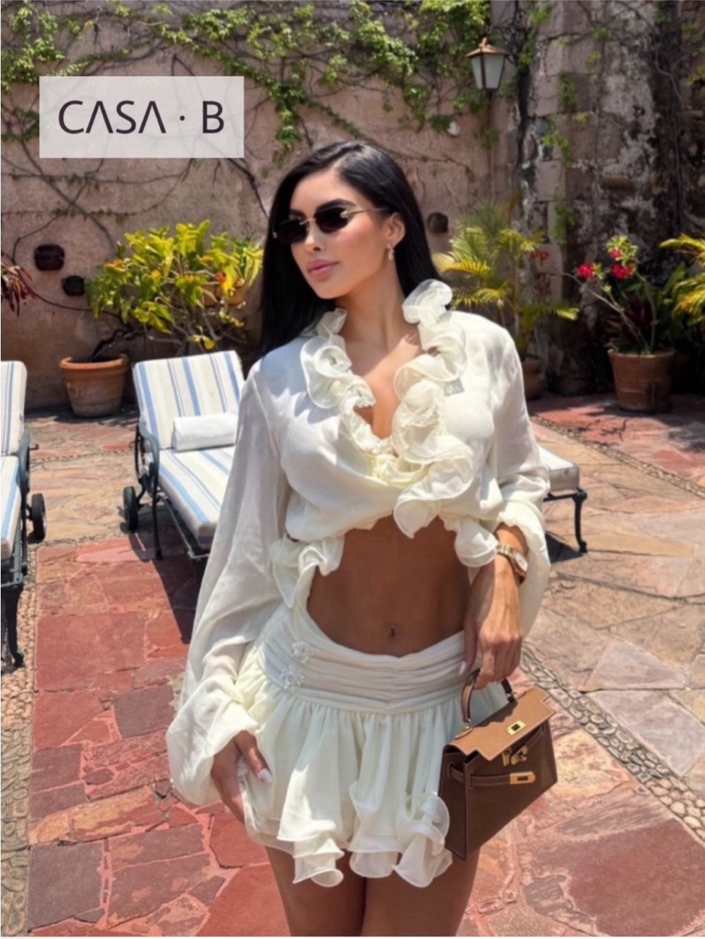 NEW💫CASA B | San Pedro Ruffle Set in Ivory - Picture 3 of 5